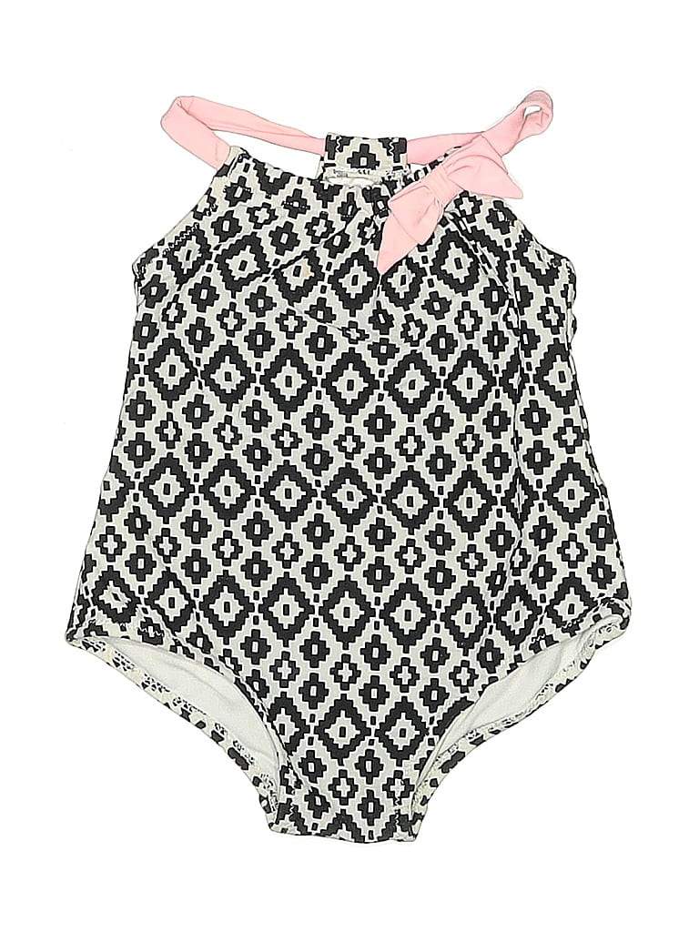 Pre-owned Carter's Babies' One Piece Swimsuit In Black