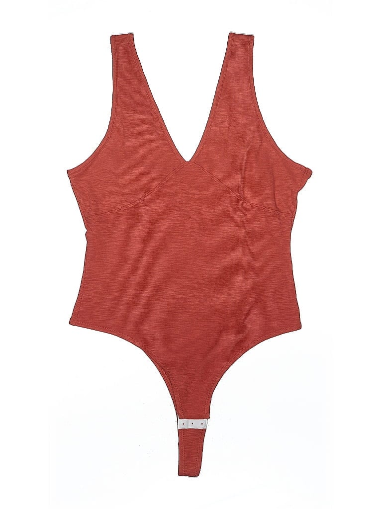Pre-owned Madewell Bodysuit In Red