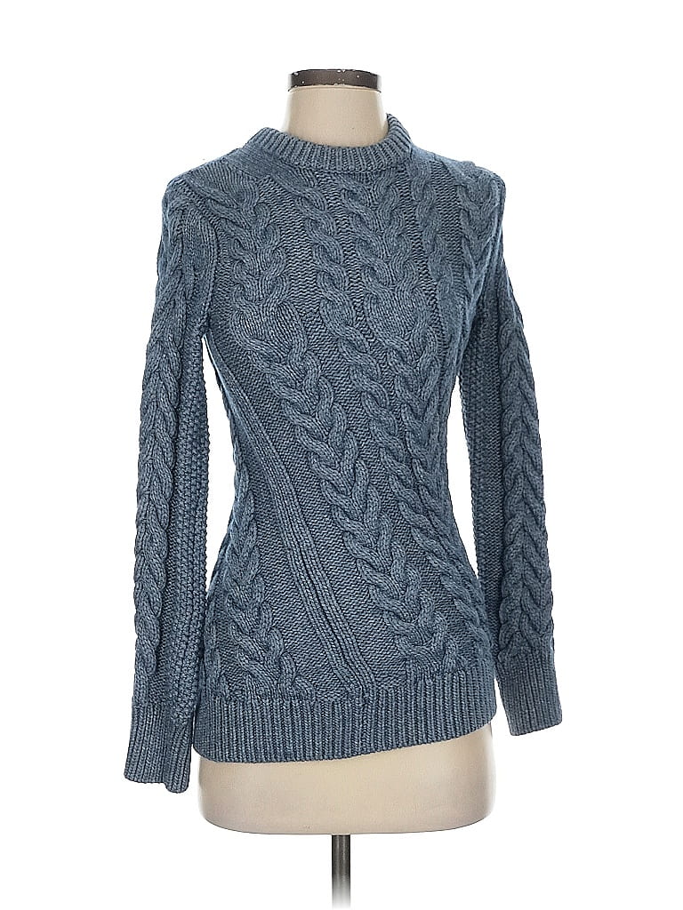 Pre-owned Theory Pullover Sweater In Blue