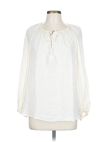 Diane von Furstenberg Long Sleeve Silk Top (view 1)
