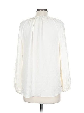 Diane von Furstenberg Long Sleeve Silk Top (view 2)