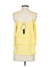 Back Label 100% Silk Yellow Sleeveless Silk Top Size 0 - photo 2
