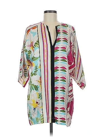 Nicole Miller Studio 3/4 Sleeve Silk Top (view 1)