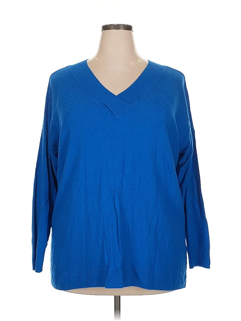 Pre-owned Apt. 9 Pullover Sweater In Blue