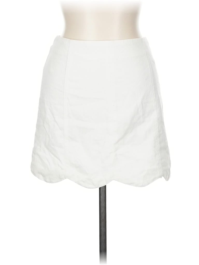 Pre-owned She + Sky Casual Skirt In White