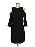 Tibi 100% Polyester Solid Black Cocktail Dress Size 6 - photo 1