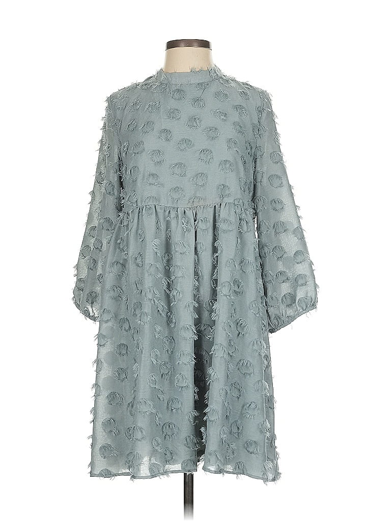 Pre-owned Zara Poncho In Blue