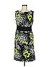 B-Works Print Green Cocktail Dress Size 8 - photo 1