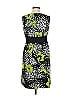 B-Works Print Green Cocktail Dress Size 8 - photo 2