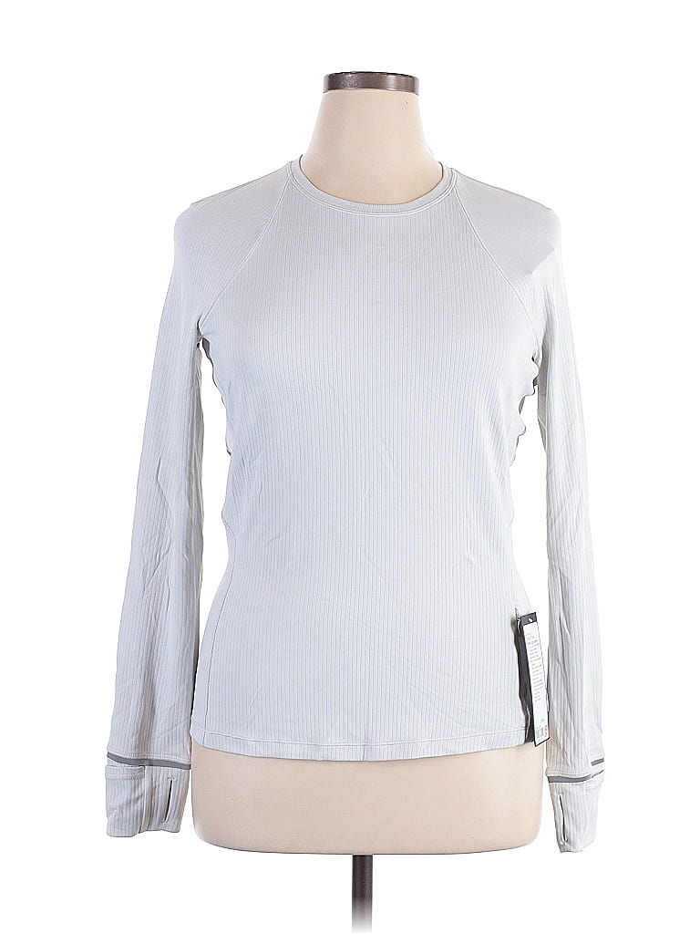 T-shirt Fille Falls Creek Message 'Peace Love Smile' - Taille 14/16, Manches Longues, Blanc Coton - Neuf
