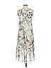 Chelsea28 100% Polyester Floral Gray Casual Dress Size S - photo 2
