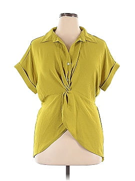 Hint Of Blu Short Sleeve Blouse
