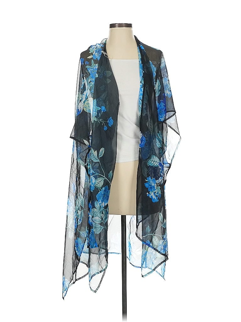 Cyn & Luca 100% Polyester Blue Kimono Size S - photo 1