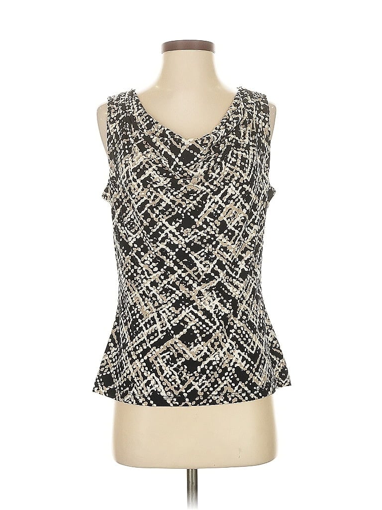 Pre-owned Calvin Klein Sleeveless Blouse In Black