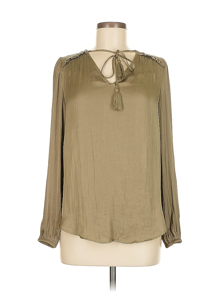 Pre-owned Philosophy Republic Clothing Long Sleeve Blouse In Brown