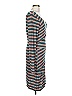 Max Studio Stripes Gray Casual Dress Size L - photo 4