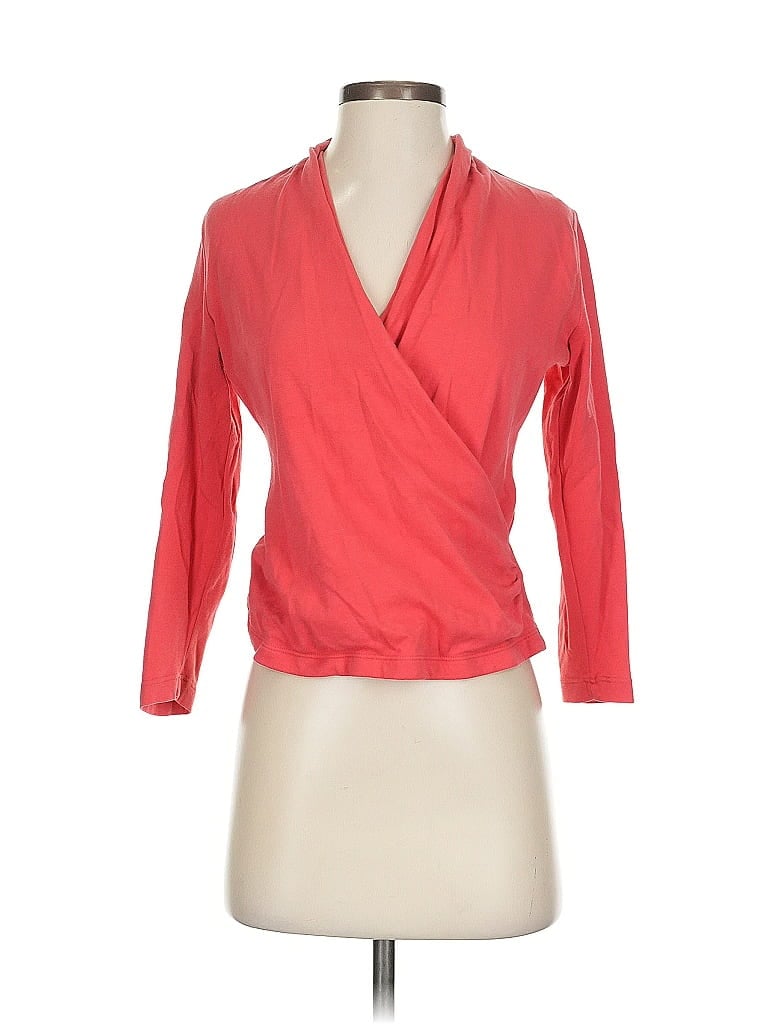 Pre-owned Maeve By Anthropologie 3/4 Sleeve Blouse In Red
