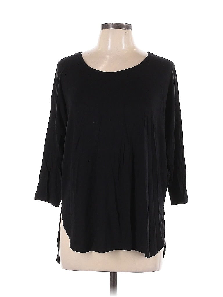 Pre-owned Club Monaco 3/4 Sleeve T-shirt In Black