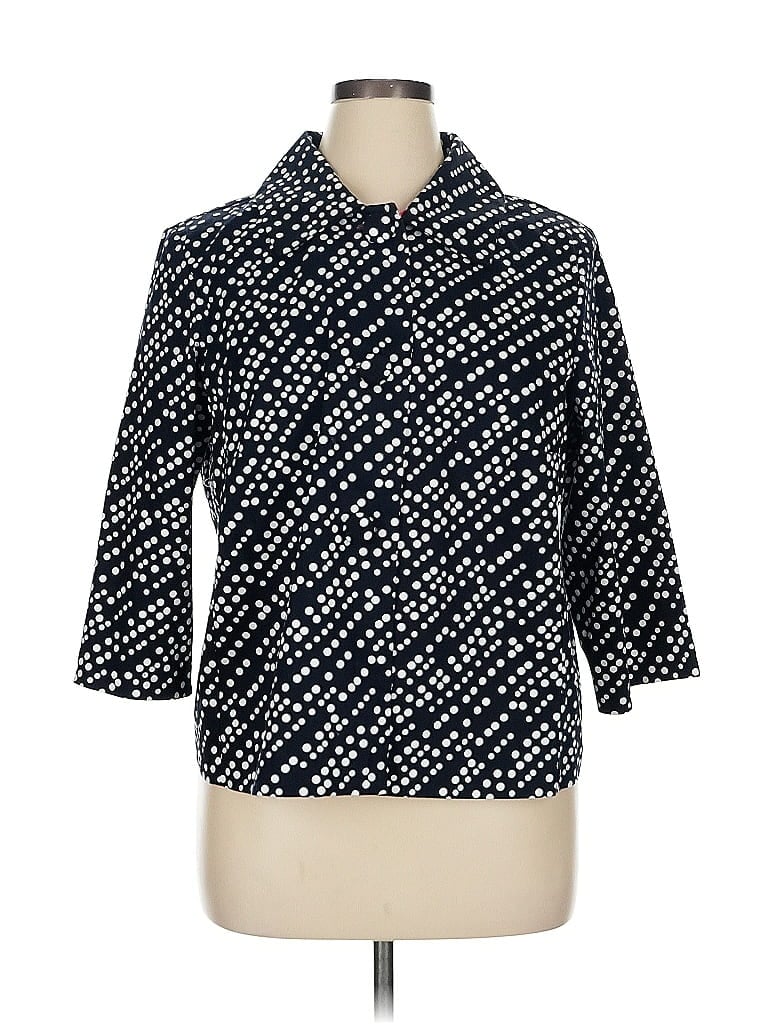 Pre-owned Cj Banks Blazer Jacket In Blue