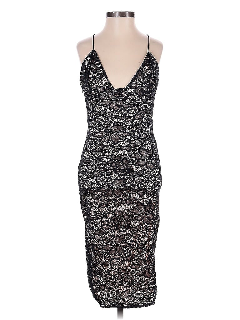 Pre-owned Club L Cocktail Dress In Black