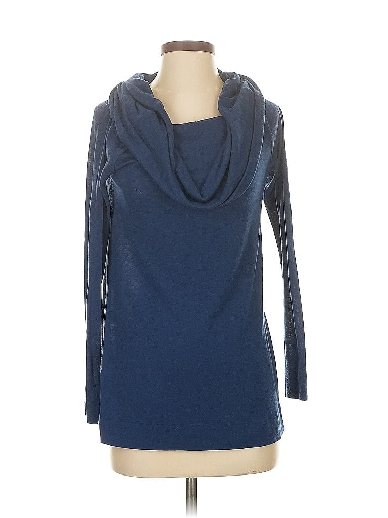 Pre-owned Ann Taylor Loft Long Sleeve Turtleneck In Blue