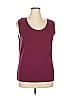 Choices 100% Rayon Burgundy Sleeveless T-Shirt Size XL - photo 1