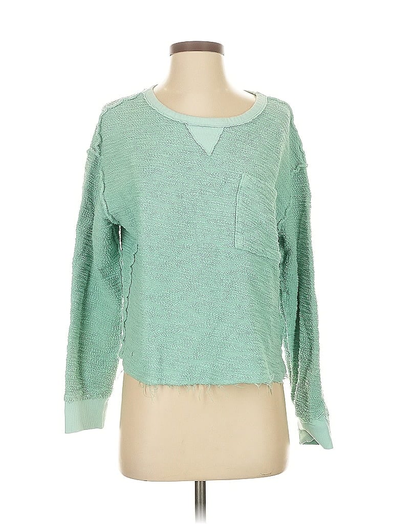 Pre-owned T.la Pullover Sweater In Green