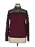 Jennifer Lopez 100% Nylon Burgundy Turtleneck Sweater Size XL - photo 1