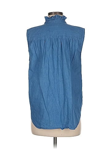 Ann Taylor Sleeveless Button-Down Shirt (view 2)