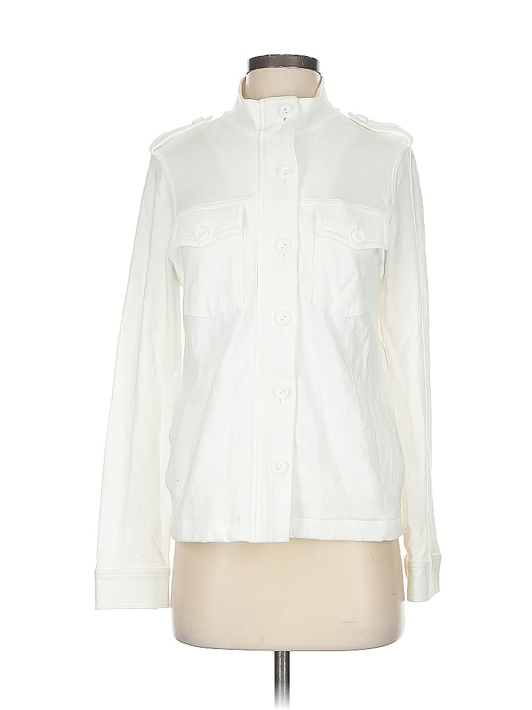 Pre-owned Cabi Cardigan Sweater In White