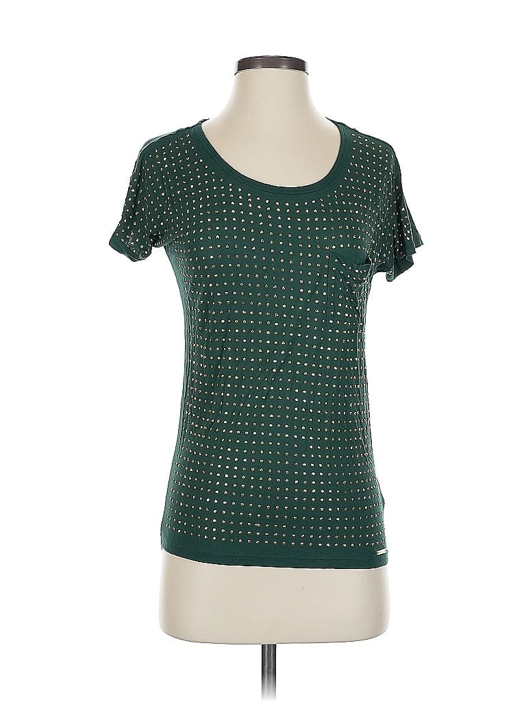 Pre-owned Michael Michael Kors Short Sleeve T-shirt In Green