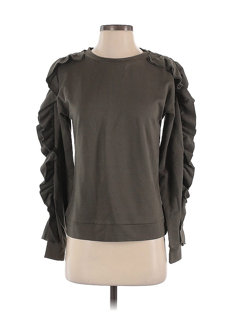 G by Giuliana Rancic Gray Green Long Sleeve Top Size XXS - photo 1