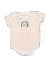 Assorted Brands 100% Cotton Ivory Short Sleeve Onesie Size 0-3 mo - photo 1