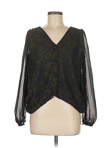 Plastic Island 3/4 Sleeve Blouse (view 1)