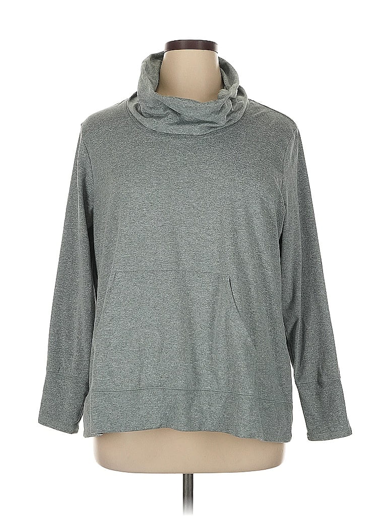 Balance Collection Gray Turtleneck Sweater Size 1X - photo 1