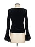 Xscape Black Long Sleeve Top Size M - photo 2