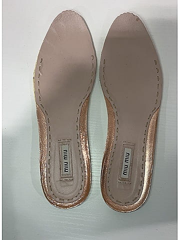 Miu Miu Gold Pink Sneakers Size EU 39 1/2