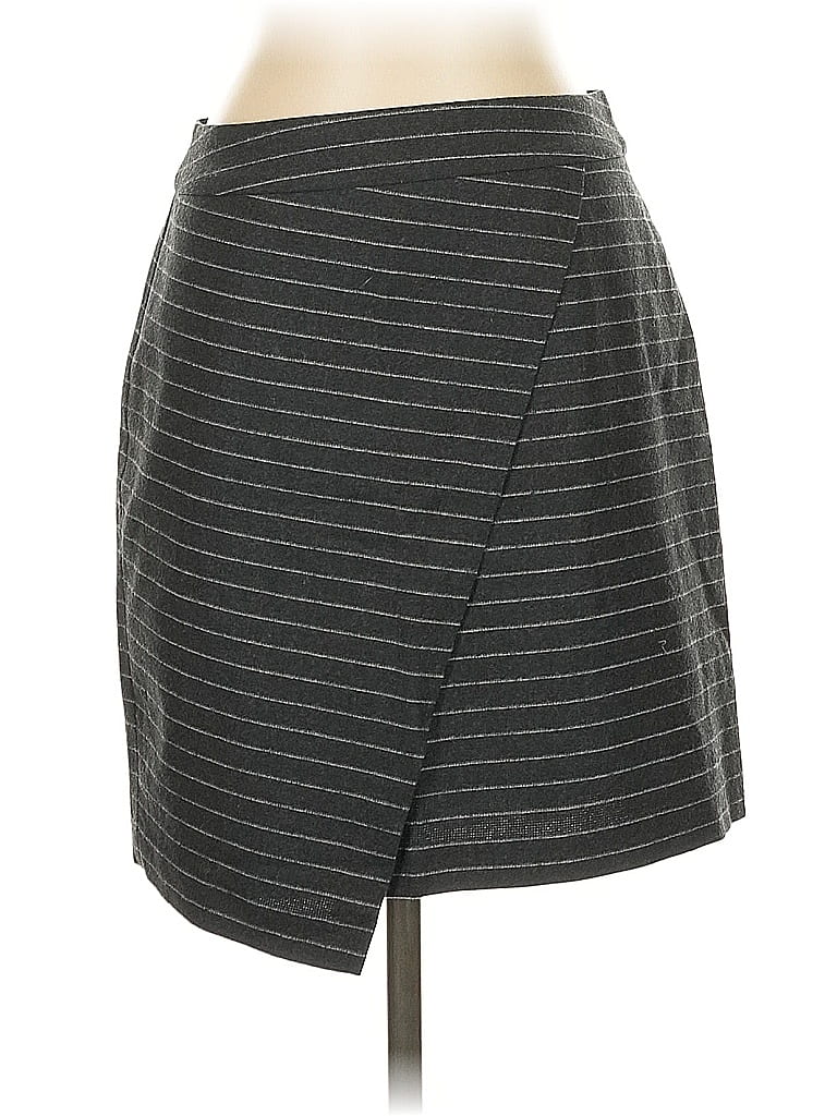 Pre-owned Madewell Wool Skirt In Gray