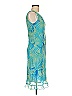 Studio 1 100% Polyester Tropical Blue Cocktail Dress Size 8 - photo 4