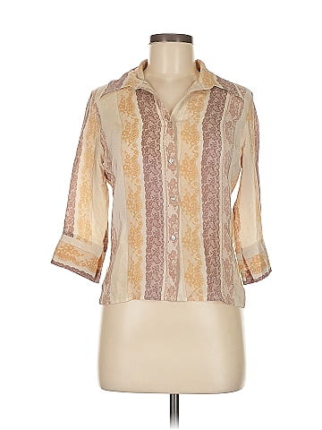 h&g 3/4 Sleeve Silk Top (view 1)