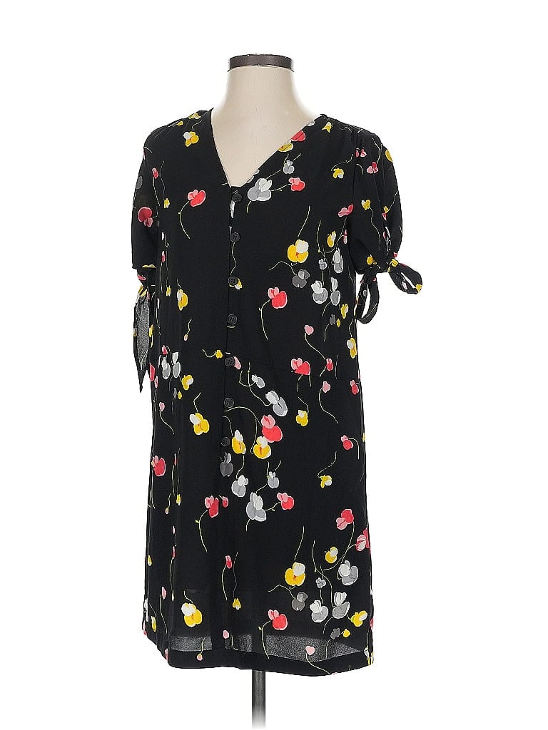Chelsea28 Print Black Casual Dress Size XS - photo 1