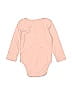Assorted Brands 100% Cotton Pink Long Sleeve Onesie 6-9 MO / 9 MO - photo 2