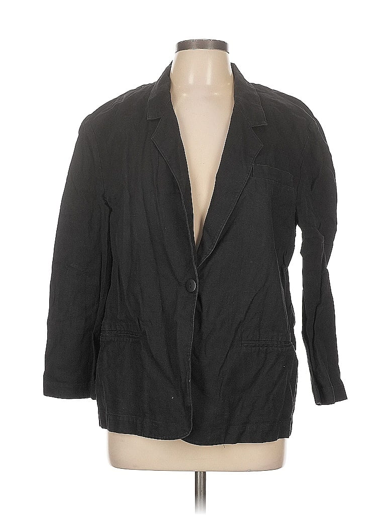 Pre-owned Rafaella Blazer Jacket In Black