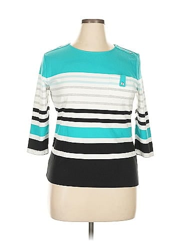 Karen Scott Sport 3/4 Sleeve Top (view 1)