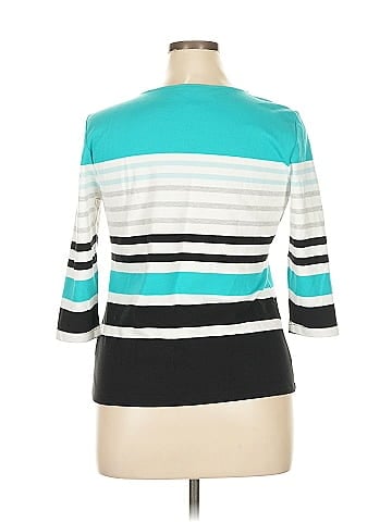 Karen Scott Sport 3/4 Sleeve Top (view 2)