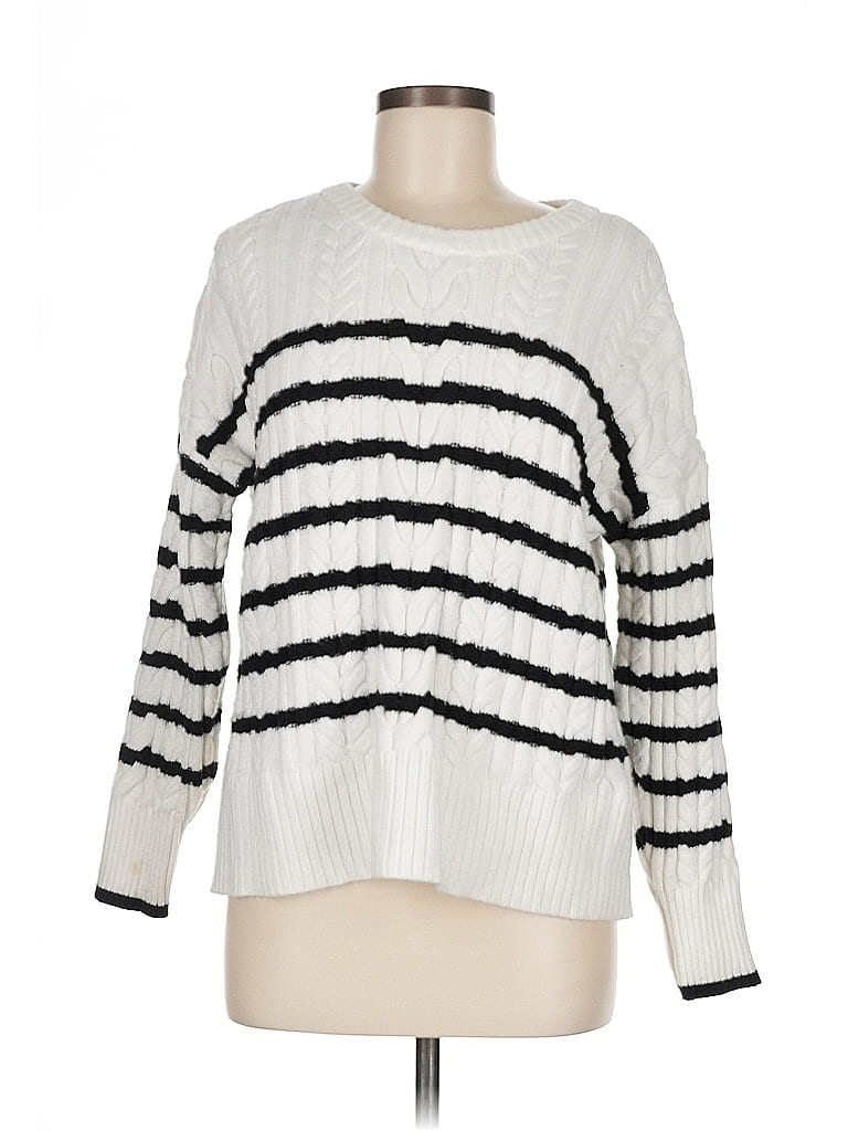 Pre-owned Philosophy Republic Clothing Pullover Sweater In White