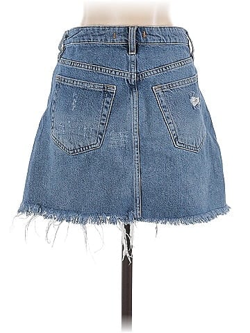 We the Free Denim Skirt (view 2)