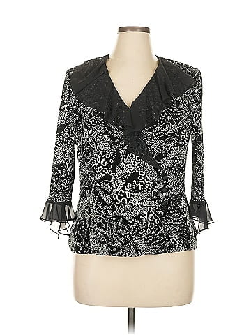 Alex Evenings 3/4 Sleeve Blouse (view 1)