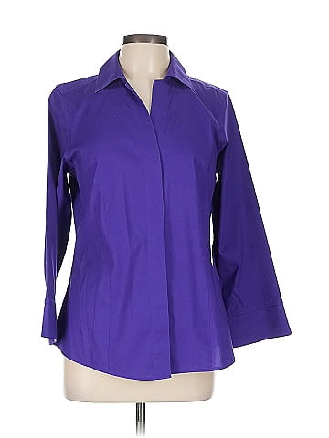 Foxcroft 3/4 Sleeve Button-Down Shirt (view 1)