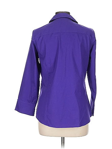 Foxcroft 3/4 Sleeve Button-Down Shirt (view 2)